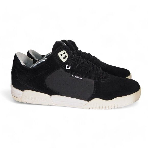 Supra Erik Ellington Pro Suede Skate Shoes Black / White 08114-002 Men's 12 - Picture 4 of 11